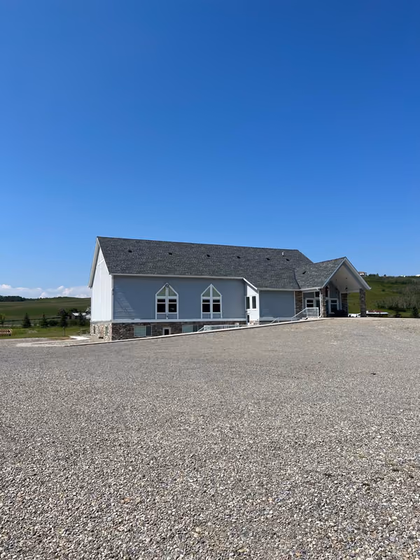 Finished shingle roof full front elevation ground view